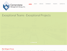 Tablet Screenshot of cornerstonemgi.com